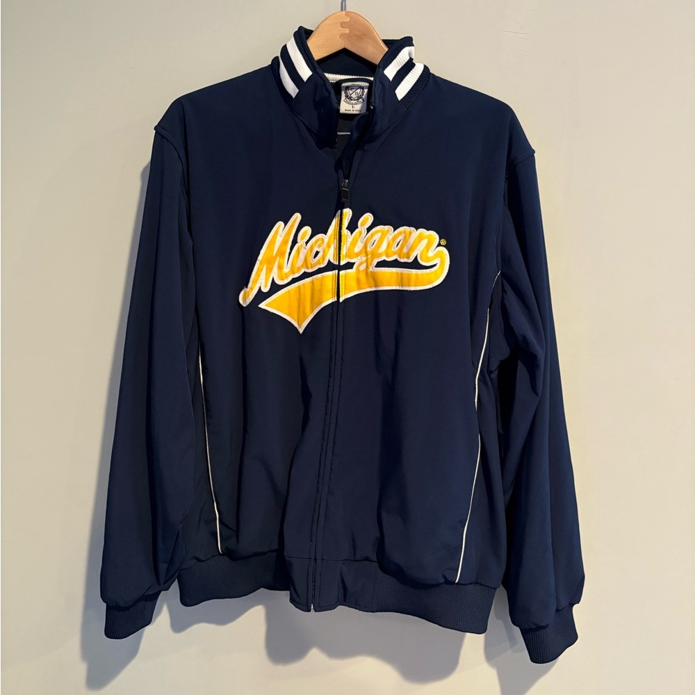 Michigan campus drive Navy Performance Jacket